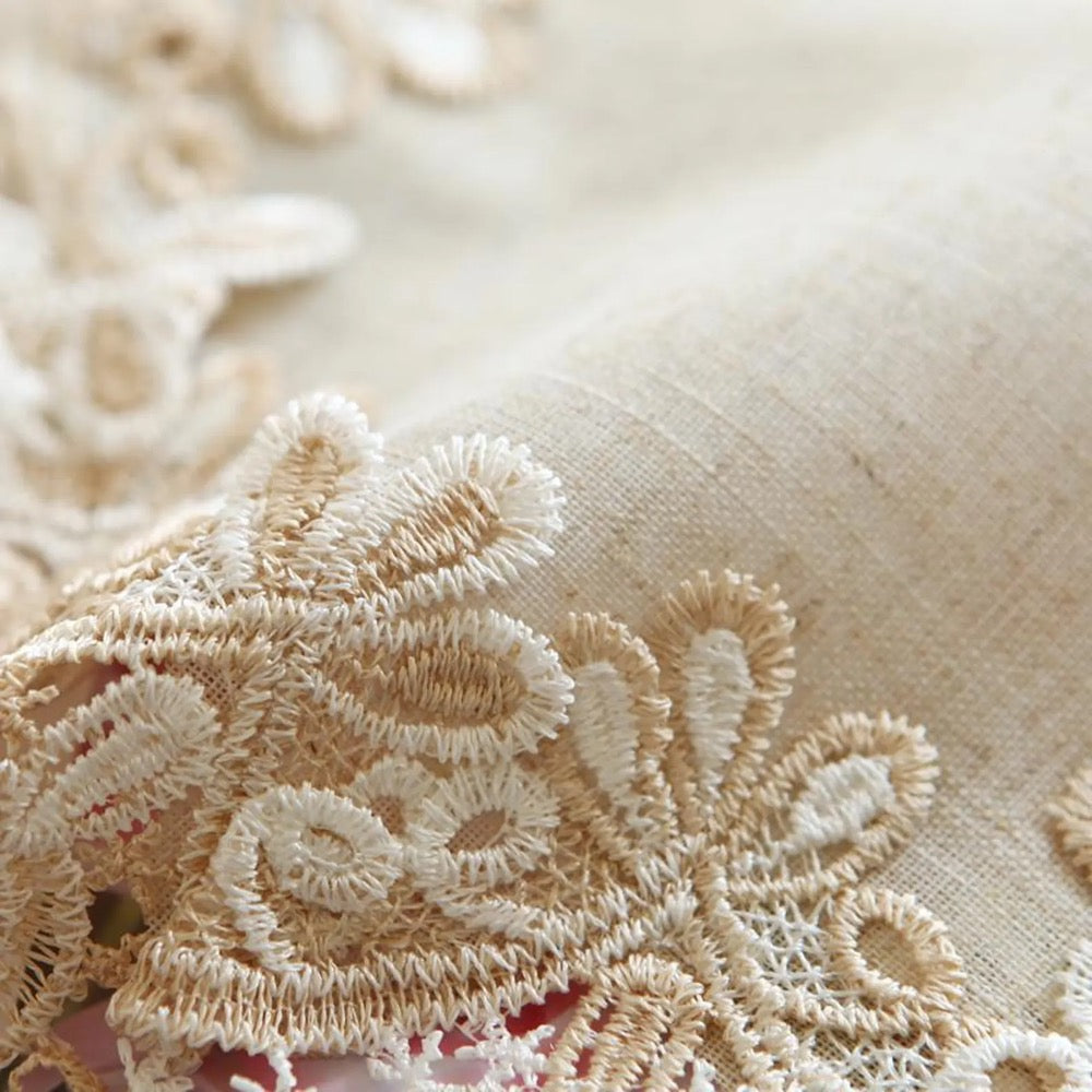 Beige Elegant Lace Doily placemat Holiday Cocktail Party Table Wear,Drink Wear